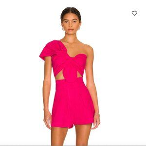 Just Bee Queen JBQ - Sol Crop Top - NWT - Hot Pink Linen